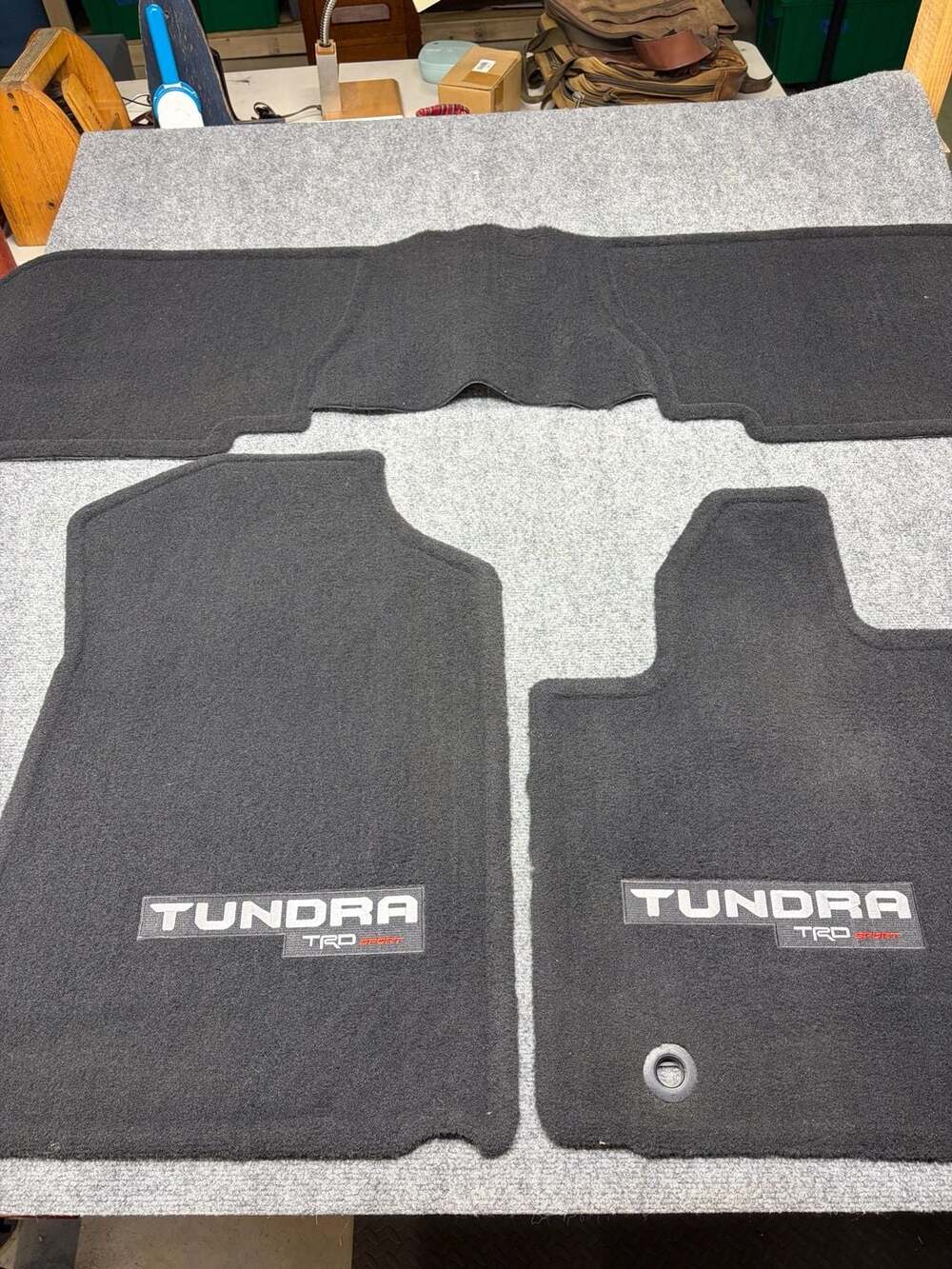 Toyota OEM 2018-2021 Tundra TRD OffRoad Sport D-Cab Black Carpet Floor Mats Set